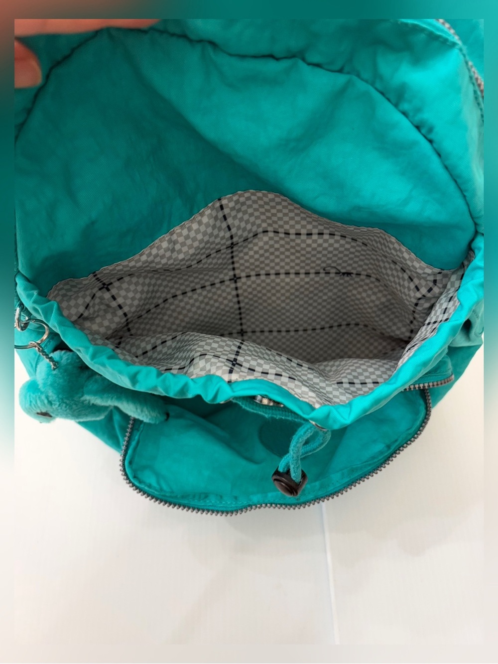 Kipling Ravier Backpack - Turquoise Teal - Picture 9 of 15